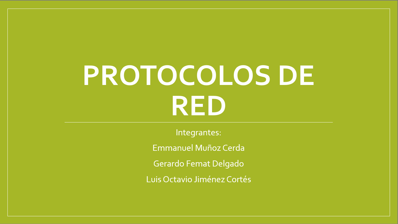 Protocolos de red