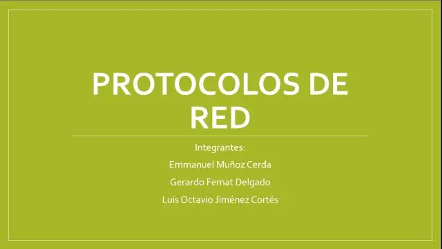 Protocolos de red